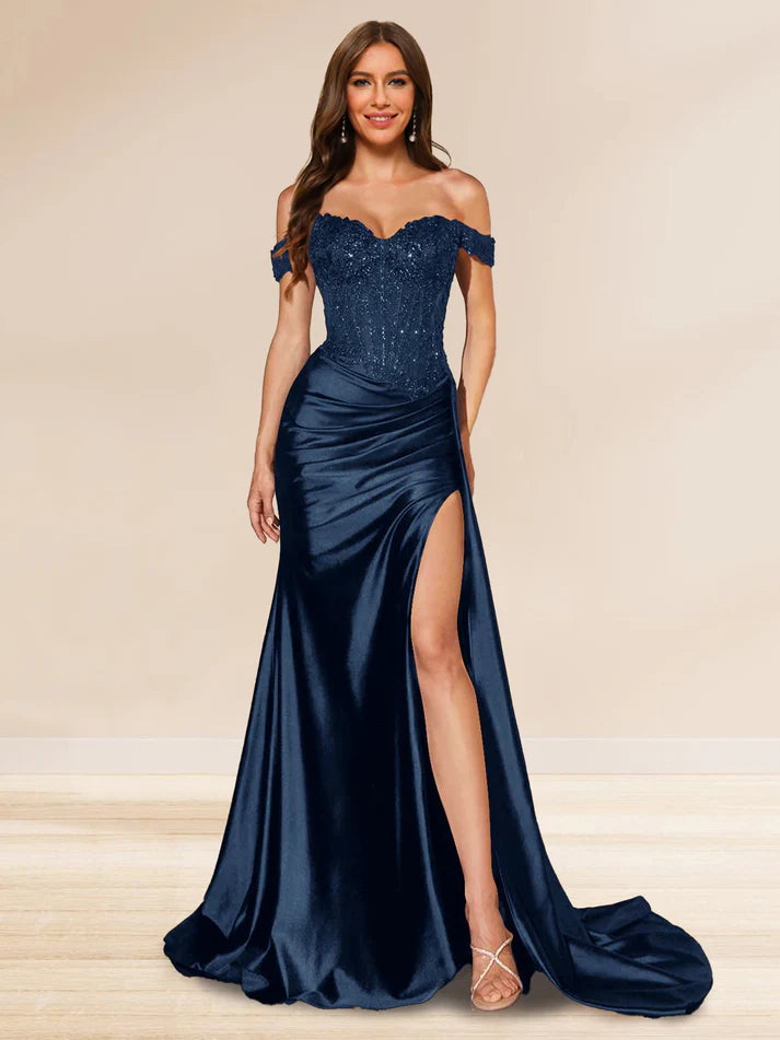 A-Line V-Neck Sleeveless Long Retract Your Waist Unique design Evening Dresses